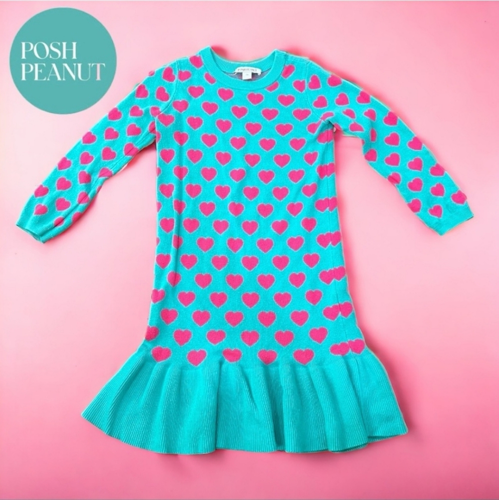 Posh Peanut Heart Sweater Dress